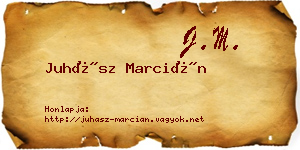 Juhász Marcián névjegykártya